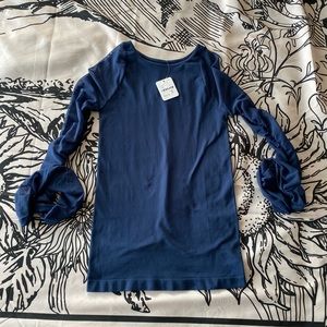 Free People Navy Layering Top